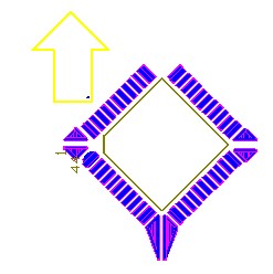 OFP和PLCC型集成塊如采用紅膠工藝過波峰,需采用斜角45度方式擺放，且每邊的最后一個引腳均需添加盜錫焊盤