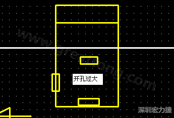 PCB設(shè)計(jì)時(shí)后焊元件焊盤開孔過大容易使焊錫流進(jìn)插座造成短路。