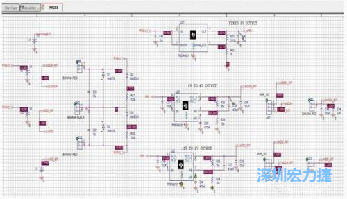 原理圖測試平臺和各個(gè)節(jié)點(diǎn)的仿真值