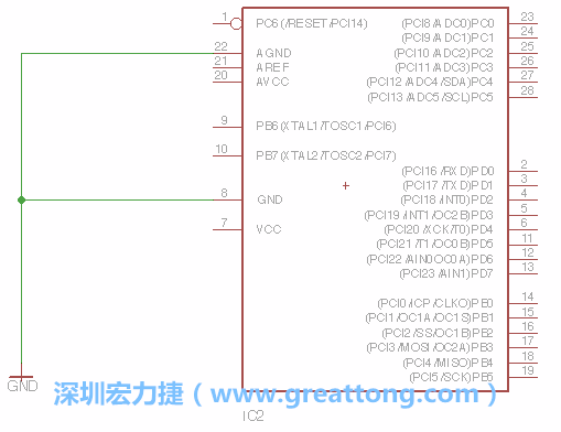 排針的用途是連接微控制器的輸出和輸入，它提供了一個平臺給焊線和針腳。