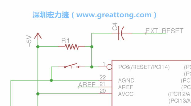 很多PCB設(shè)計者的設(shè)計不符合人體工學(xué)，他們使用很小的按鈕、不方便的元件配置和難以解讀的標(biāo)簽，千萬不要變成這樣！這次我們的設(shè)計有一個大小合適的重置按鈕（reset button）和可以清楚辨認(rèn)是否已經(jīng)接上電源的LED指示燈。