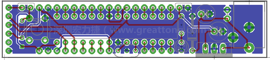 以上就是布線的所有步驟了。接下來就只剩下絲?。╯ilk-screen）、建立Gerber檔跟drill檔和送去印刷電路板廠制作的步驟。