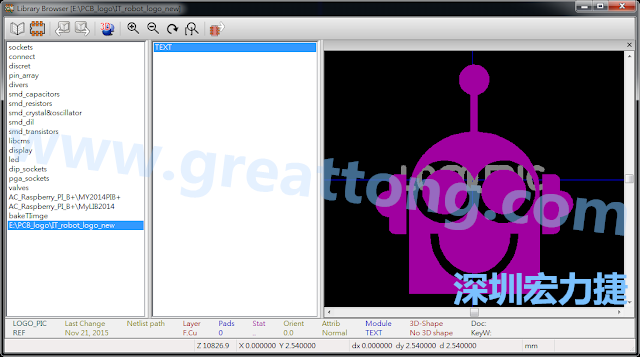 目前這個(gè)Library IT_robot_logo_new.mod 只有一個(gè)footprint。如何增加更多footprint 到這個(gè)library 中呢?